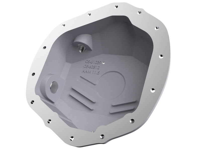 aFe Street Series Rear Differential Cover Raw w/ Machined Fins 20-21 GM Trucks V8-6.6L Diff Covers aFe