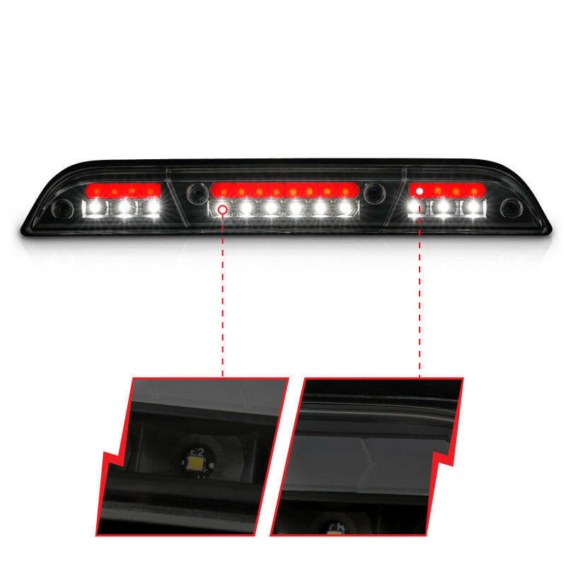 ANZO 15-20 Ford F-150 - F-450 LED Third Brake Light - Black Housing/Smoke Lens Lights Corner ANZO