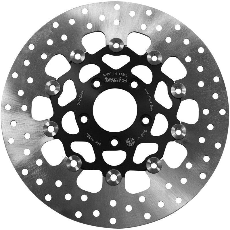Brembo OE 07-13 Harley-Davidson XL L Sportster Low 883CC 292x5mm Brake Disc - Front Floating Brake Rotors - Slotted Brembo OE