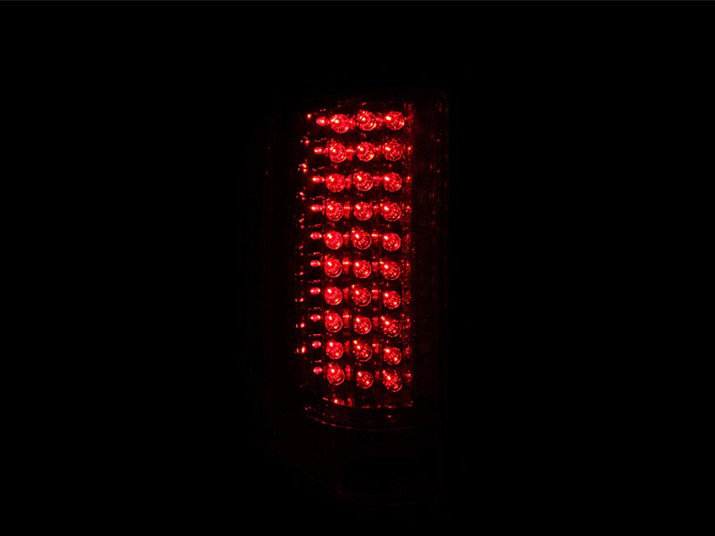 ANZO 2007-2013 Chevrolet Silverado 1500 LED Taillights Red/Clear Tail Lights ANZO