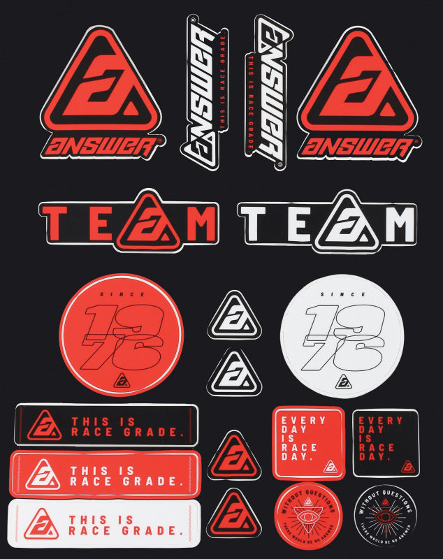 Answer Logo Sticker Sheet Marketing Answer