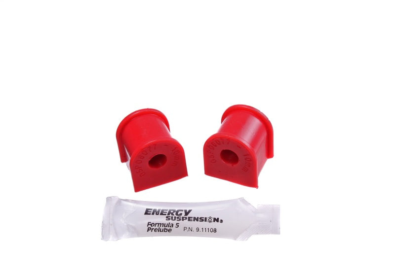 Energy Suspension 06-11 Honda Civic (Excl Si) 10mm Rear Sway Bar Bushings - Red Bushing Kits Energy Suspension