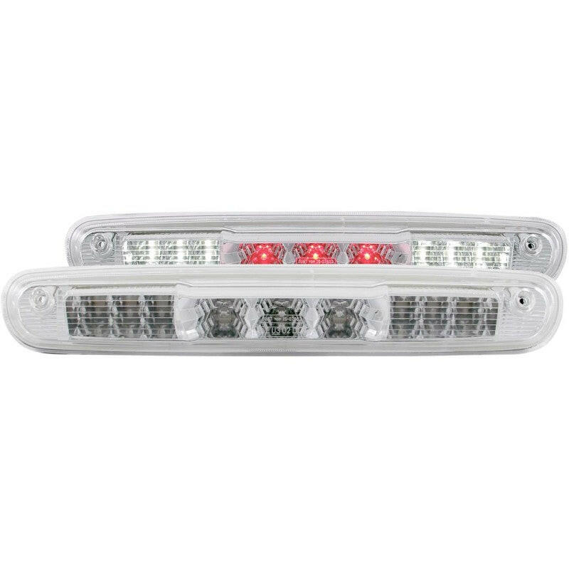 ANZO 2007-2013 Chevrolet Silverado 1500 LED 3rd Brake Light Chrome B - Series Lights Corner ANZO