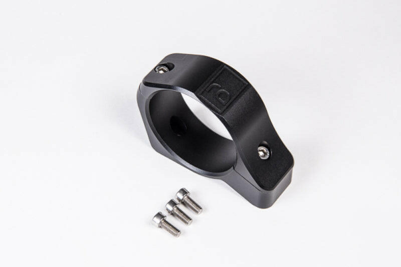 Radium Engineering 2-Piece Fuel Pump Clamp 60mm - Black W/ Logo Clamps Radium Engineering