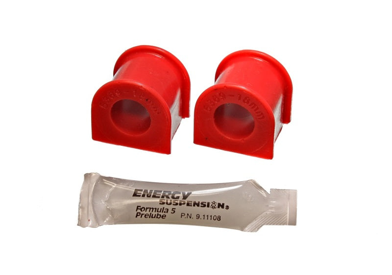 Energy Suspension 88-91 Honda Civic/CRX Red 18mm Front Sway Bar Bushings Bushing Kits Energy Suspension