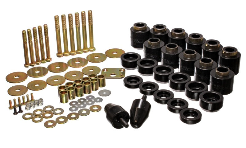 Energy Suspension 1in Black Body Lift Kit Bushing Kits Energy Suspension