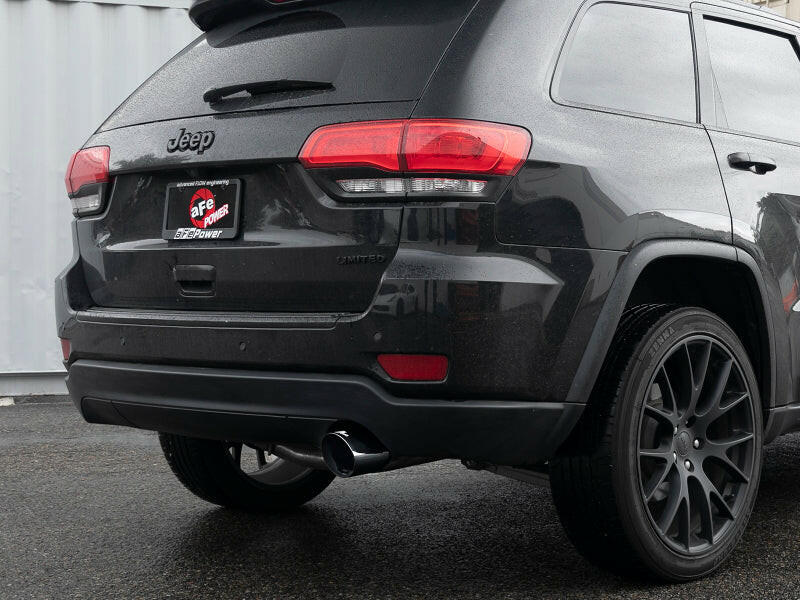 aFe Large Bore HD 3in 304 SS Cat-Back Exhaust w/ Black Tips 14-19 Jeep Grand Cherokee (WK2) V6-3.6L Catback aFe