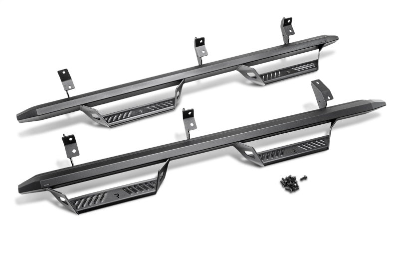 N-Fab Predator Pro Step System 10-17 Dodge Ram 2500/3500/4500 Crew Cab - Tex. Black Nerf Bars N-Fab