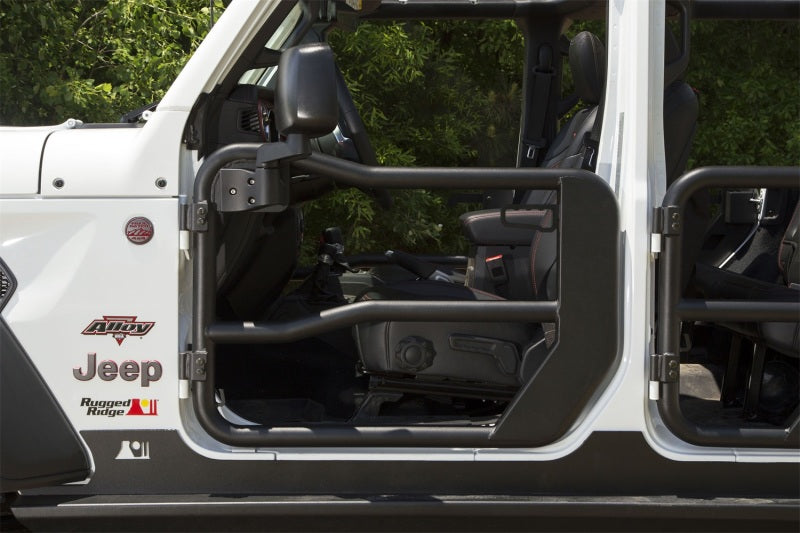 Rugged Ridge Fortis Front Tube Doors with Mirrors 18-23 Jeep Wrangler JL/JT Doors Rugged Ridge
