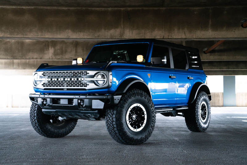 DV8 Offroad 21-22 Ford Bronco Factory Front Bumper License Relocation Bracket - Side License Plate Relocation DV8 Offroad