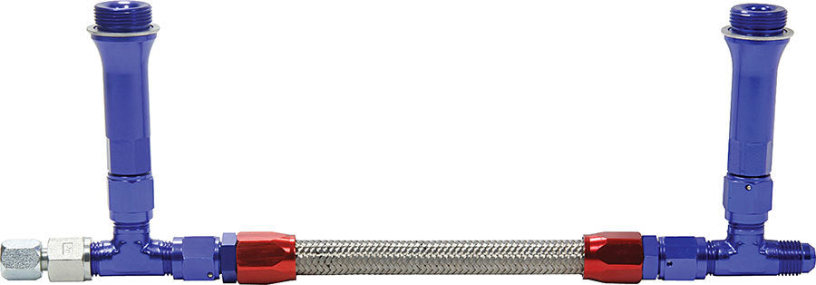 Fuel Line Kit 9-5/16in Std Holley -6AN Blue Carburetor Fuel Lines/Logs Allstar Performance