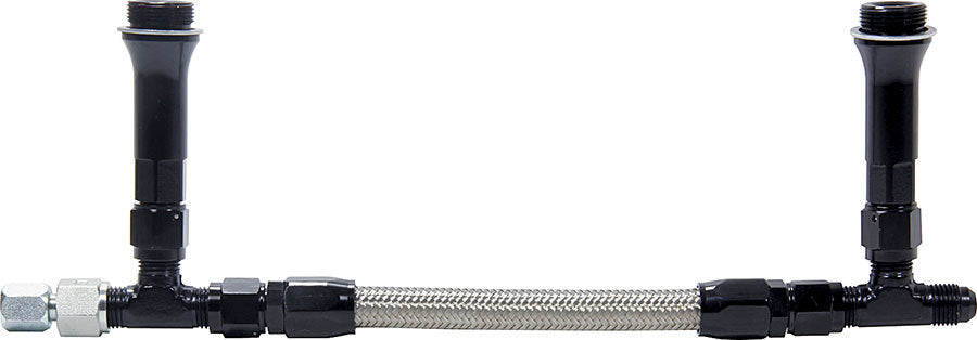 Fuel Line Kit 9-5/16in Std Holley -6AN Black Carburetor Fuel Lines/Logs Allstar Performance