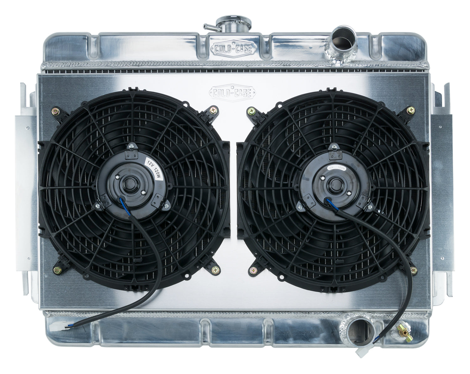 64-65 Chevelle / El Camino Aluminum Radiator And Dual 12 Inch Fan Kit MT Cold Case Radiators Radiator Kit COLD-CASE Radiators
