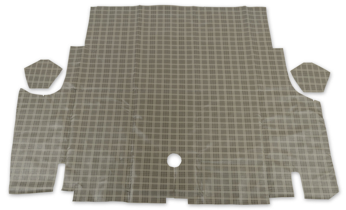 65-66 Mustang Trunk Mat Plaid Floor Mats Scott Drake