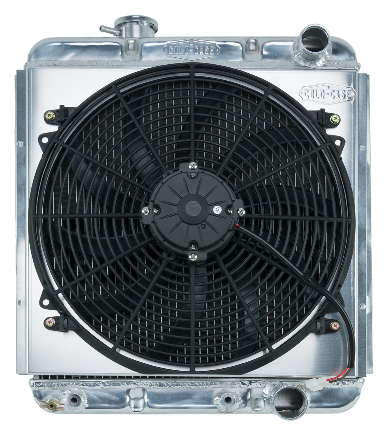 65-66 Ford Mustang 289 Aluminum Performance Radiator And 16 Inch Fan Kit MT Cold Case Radiators Radiator Kit COLD-CASE Radiators