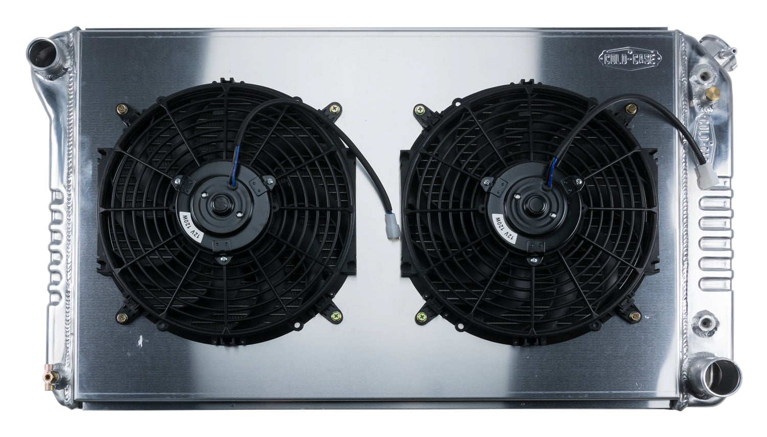 77-87 Chevy/GMC Pickup Truck Aluminum Radiator And 14 Inch Dual Fan Kit Radiator Kit COLD-CASE Radiators
