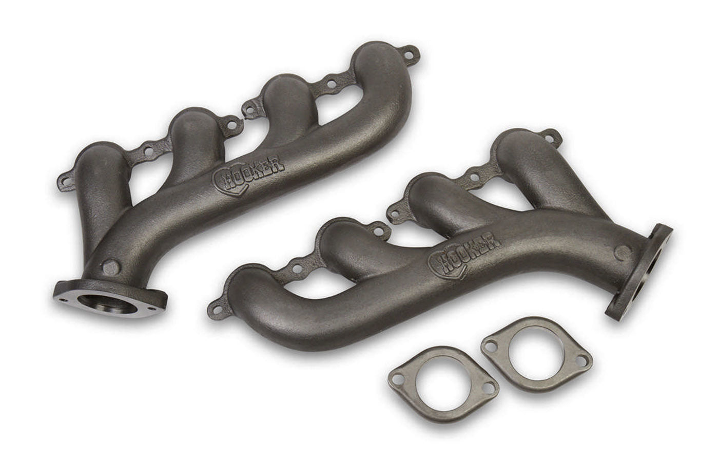 GM LS Cast Iron Exhaust Manifolds Raw Finish Exhaust, Mufflers & Tips Hooker