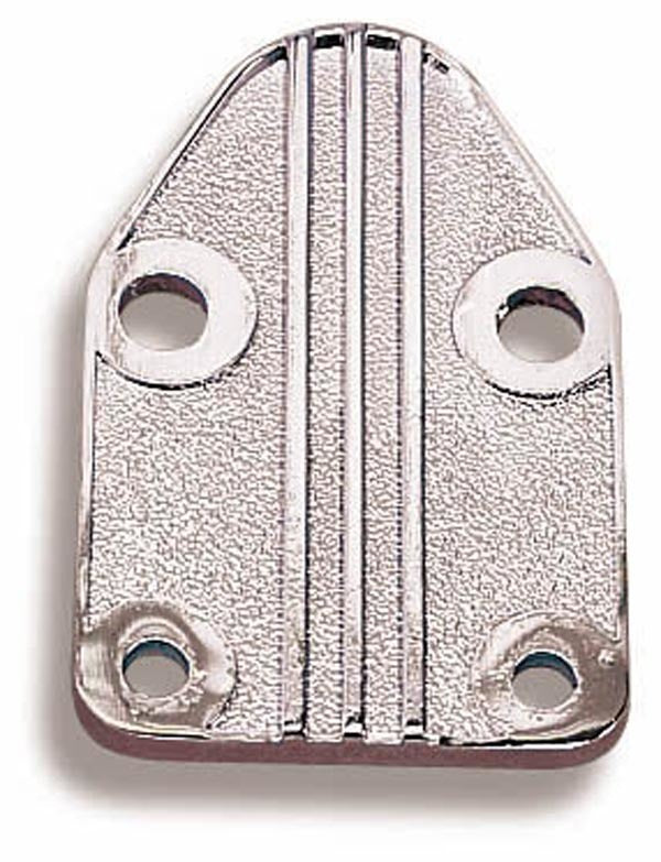 SBC Fuel Pump Block Off Fuel Pump Block-Off Plates Holley