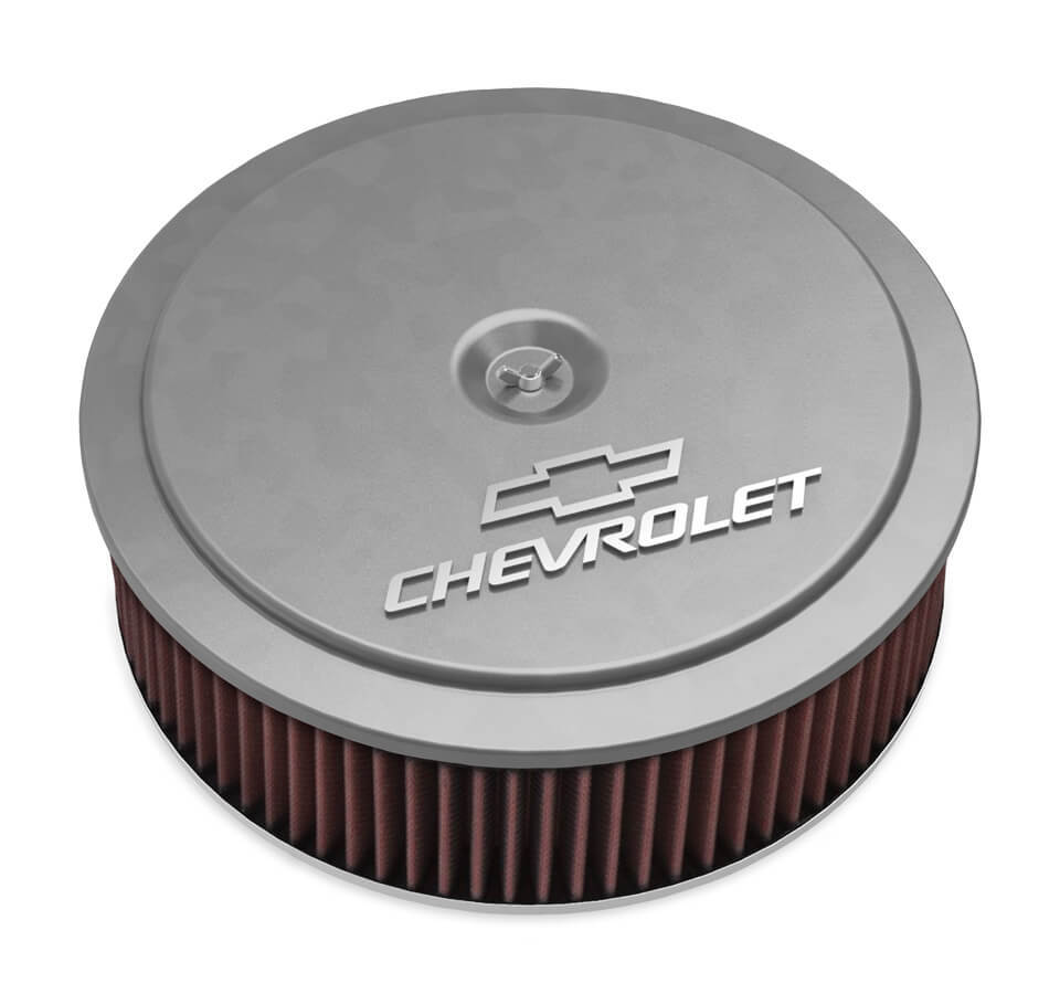 14 x 4 Air Cleaner GM Muscle Series Natural Air Cleaner Assemblies and Air Intake Kits Holley