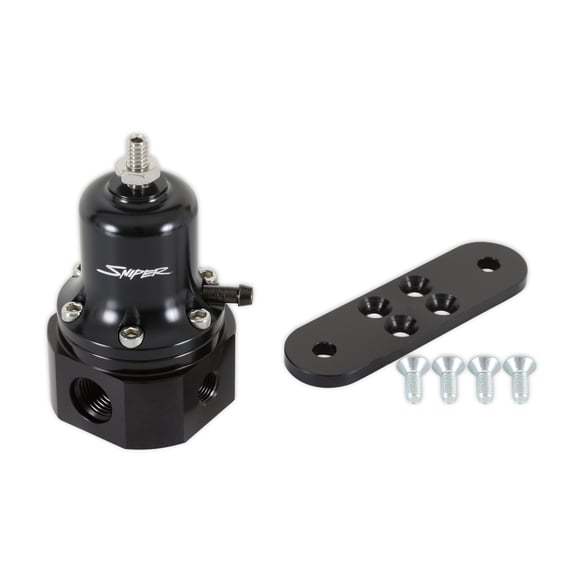 Sniper Billet EFI Fuel Regulator w/6an ORB Port Fuel Pressure Regulators Holley