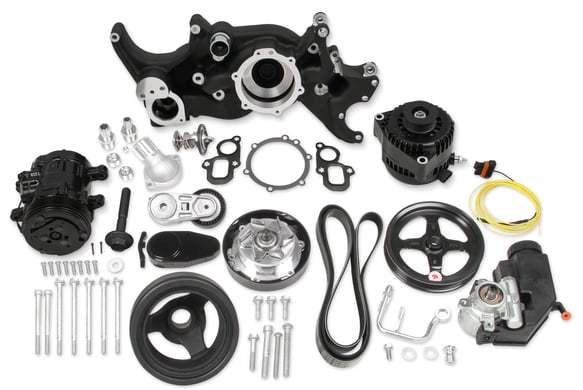 Complete Mid-Mount Acc. Drive Sys. GM Gen V LT Pulley Kits Holley