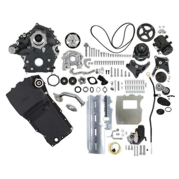 Complete Acc. Drive/Oil Sys. Ford 7.3L Godzilla Pulley Kits Holley