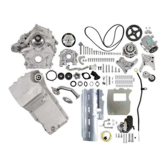 Complete Acc. Drive/Oil Sys. Ford 7.3L Godzilla Pulley Kits Holley