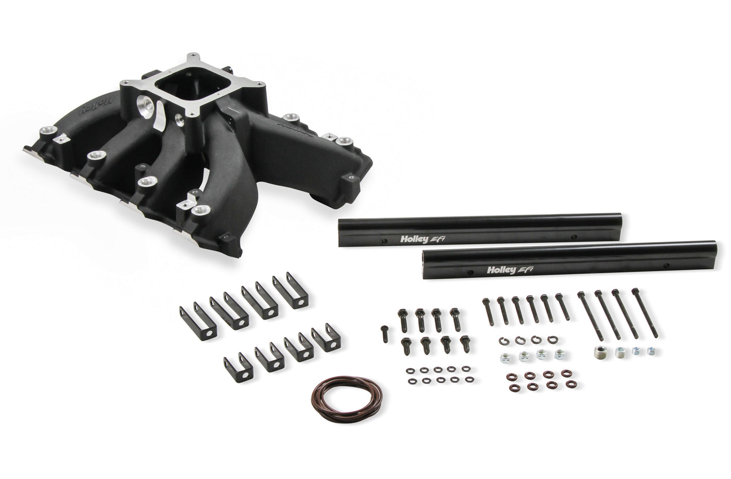 EFI Intake Manifold GM LS3 Single Plane Black Intake Manifolds Holley
