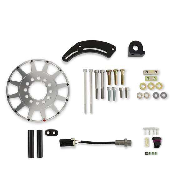 8IN 12-1X Crank Trigger Kit GM LS Hall Effect Crank Trigger Kits Holley