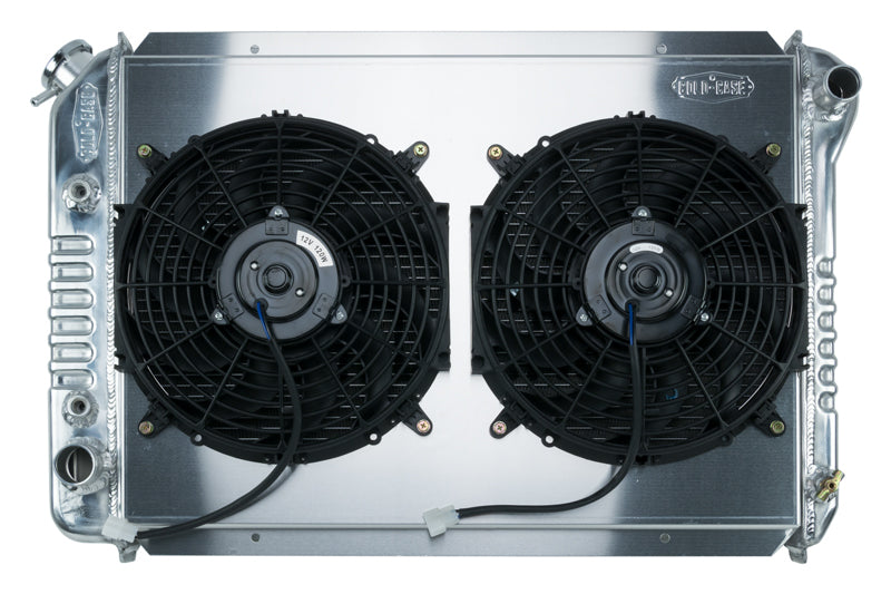 87-93 Mustang Aluminum Radiator 1 Inch Core Dual 12 Inch Fans Automatic Cold Case Radiators Radiator COLD-CASE Radiators