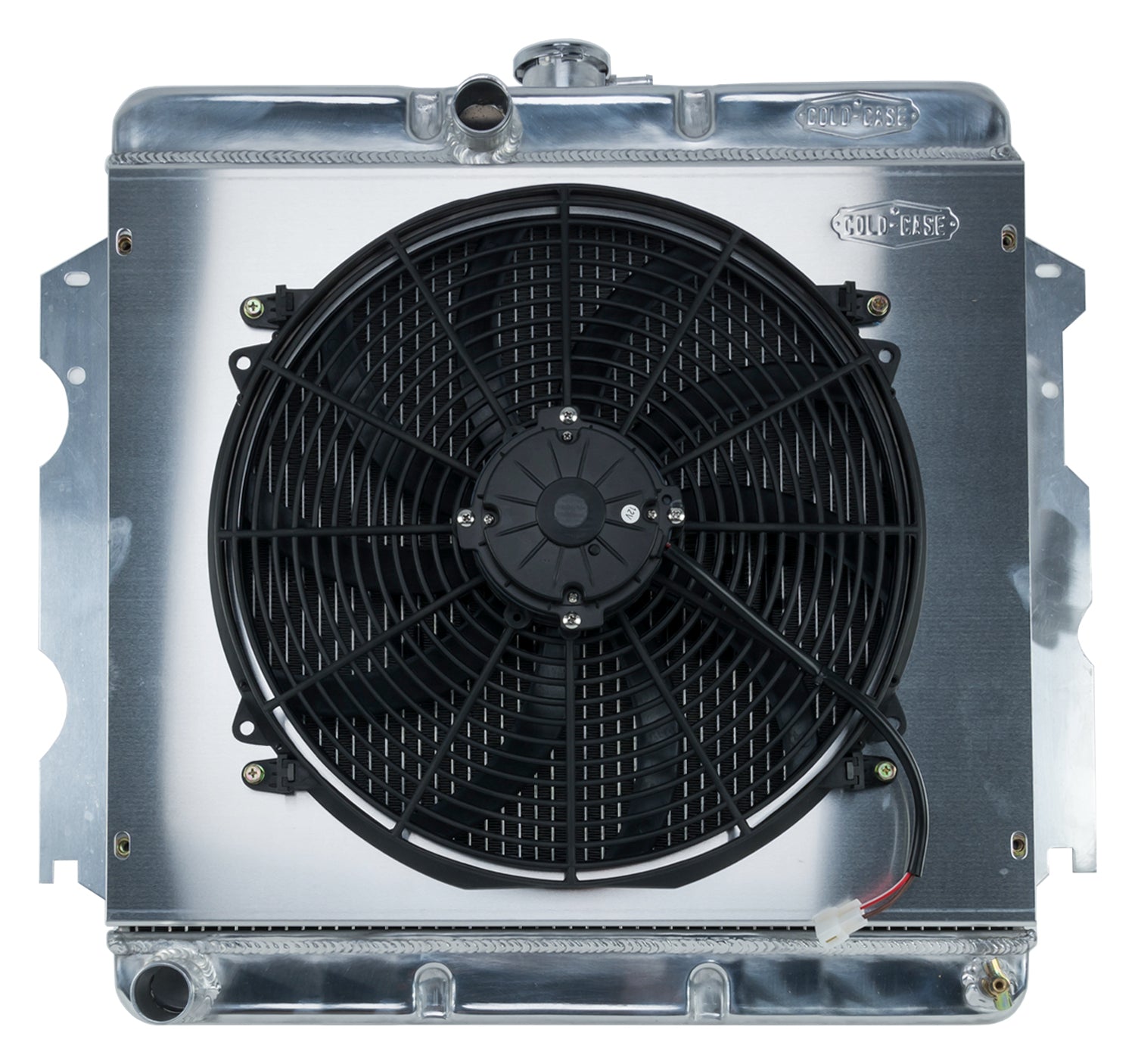 62-74 A,B,C,E Body SB Aluminum Performance Radiator And 16 Inch Fan Kit MT 18x22 Inch Cold Case Radiators Radiator Kit COLD-CASE Radiators