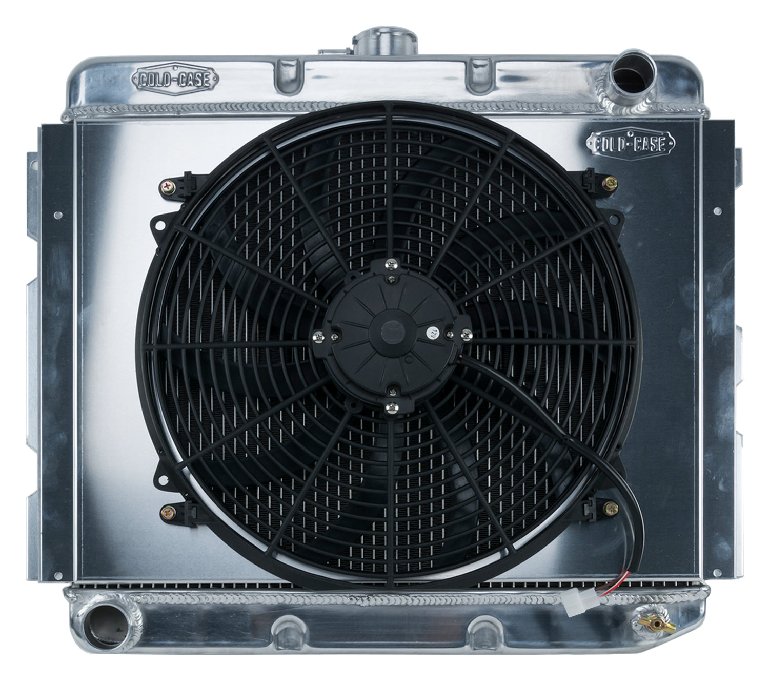 68-73 B,E Body BB Aluminum Performance Radiator And Fan Kit 16 Inch x 22 Inch MT Cold Case Radiators Radiator Kit COLD-CASE Radiators