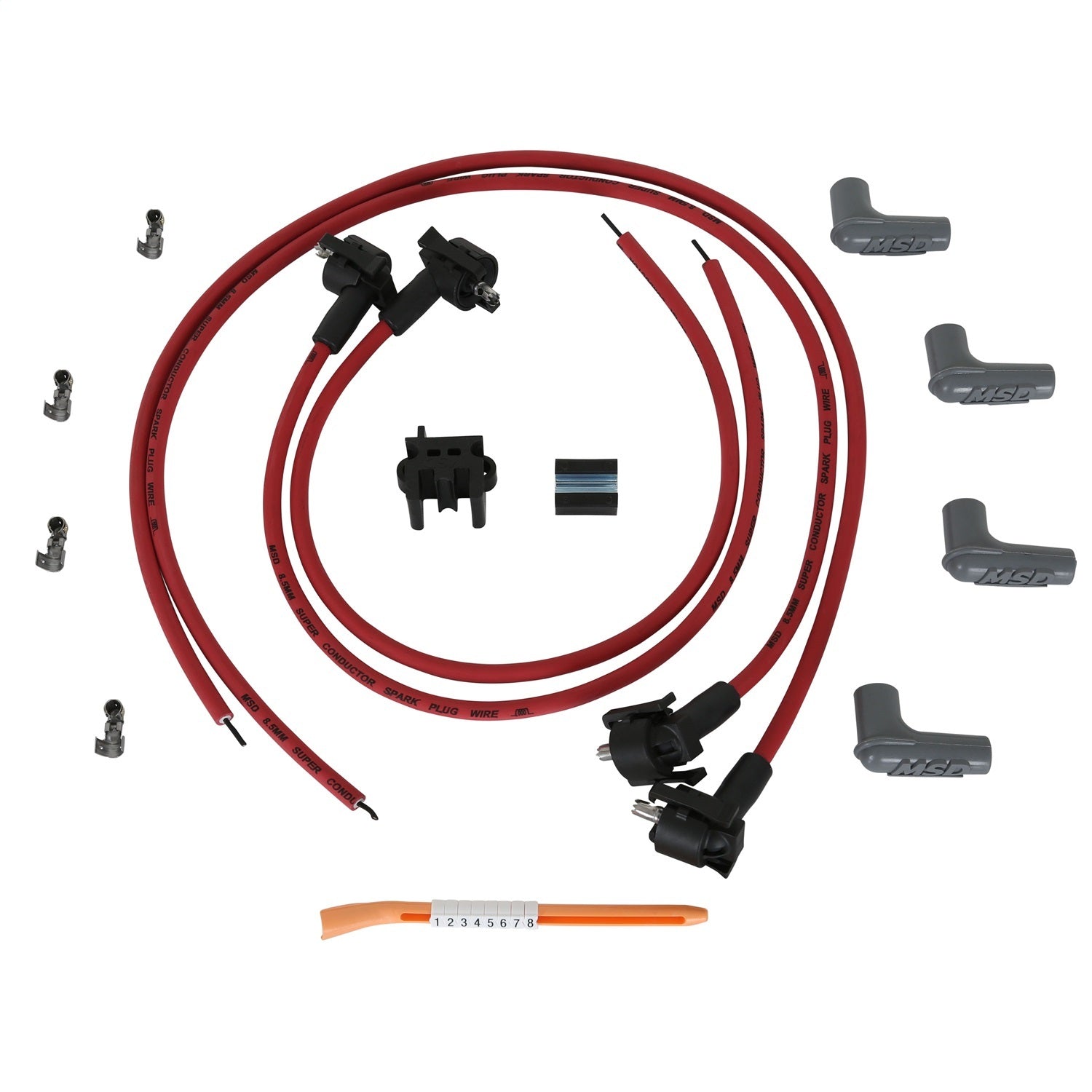 8.5mm Spark Plug Wire Set - 4-Cyl. Midget Spark Plug Wires MSD