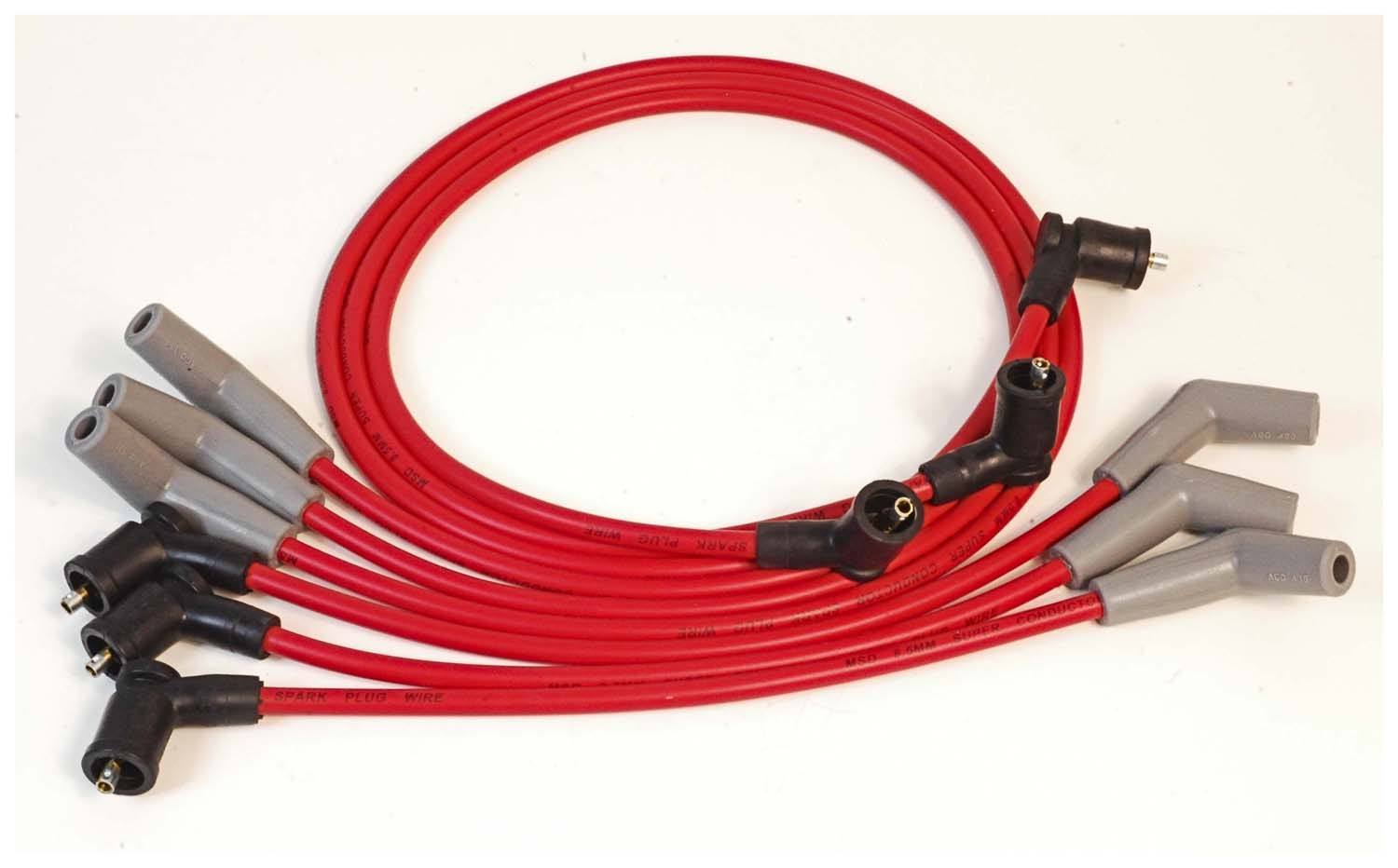 8.5mm Wire Set Ford V6 3.8L Mustang Spark Plug Wires MSD