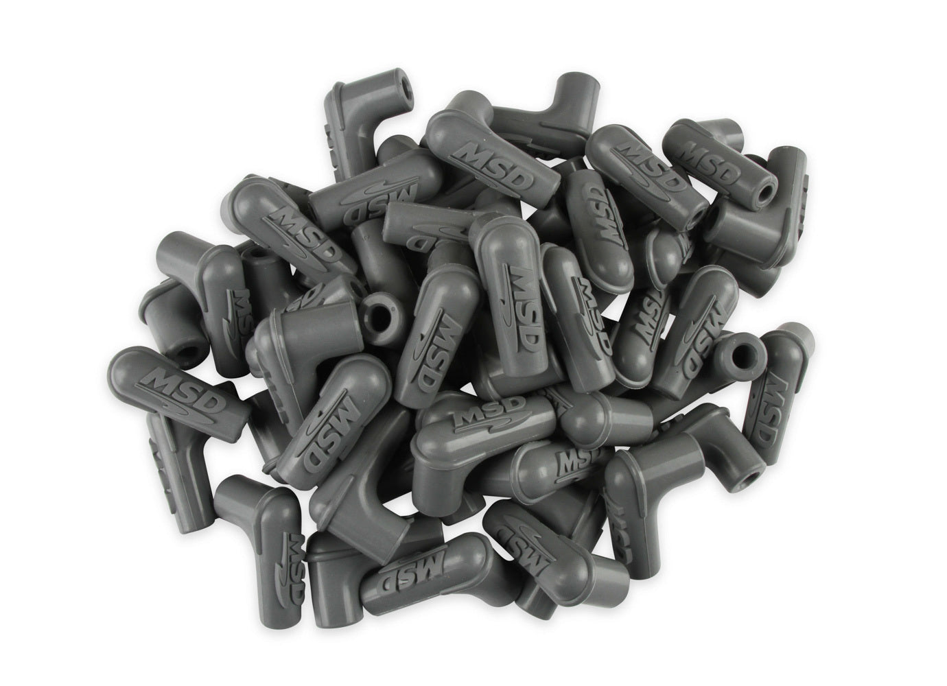 90-Deg Sprak Plug Boots 50pk - Gray Spark Plug Boots MSD