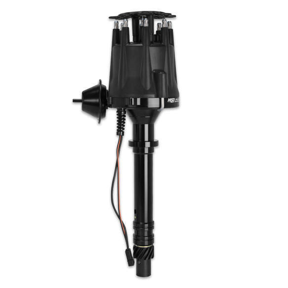 Chevy V8 Pro Billet Distributor Black Finish Distributors MSD