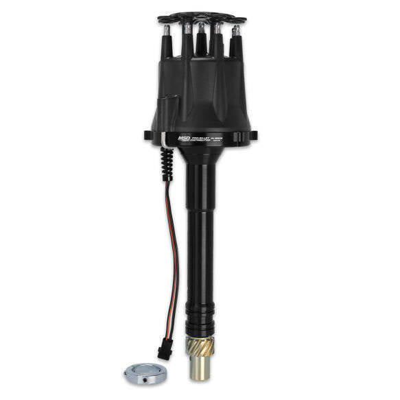 Chevy V8 Pro Billet Distributor Black Finish Distributors MSD