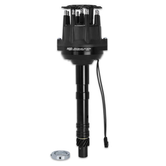 Chevy V8 Pro Billet Distributor Black Finish Distributors MSD