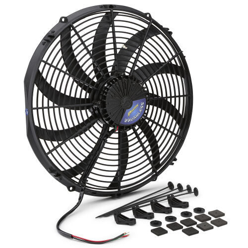 Universal Brushless Fan 16in S-Blade Puller Cooling Fans - Electric Proform