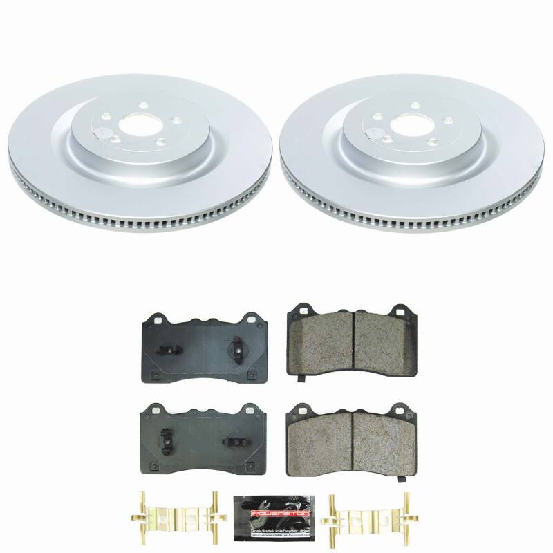 Power Stop 21-24 Ford Mustang Mach-E Front Z23 Coated Brake Kit Brake Kits - Performance D&S PowerStop