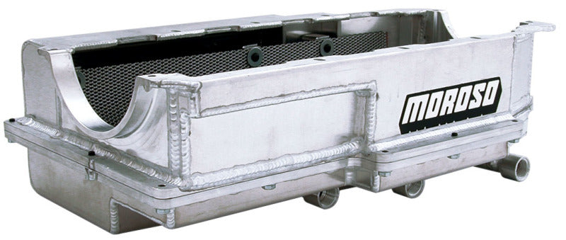 Moroso Donovan 700/DRC2/Merlin Big Block (w/Three Pick Ups & 2 Piece Seal) Dry Sump Aluminum Oil Pan Oil Pans Moroso
