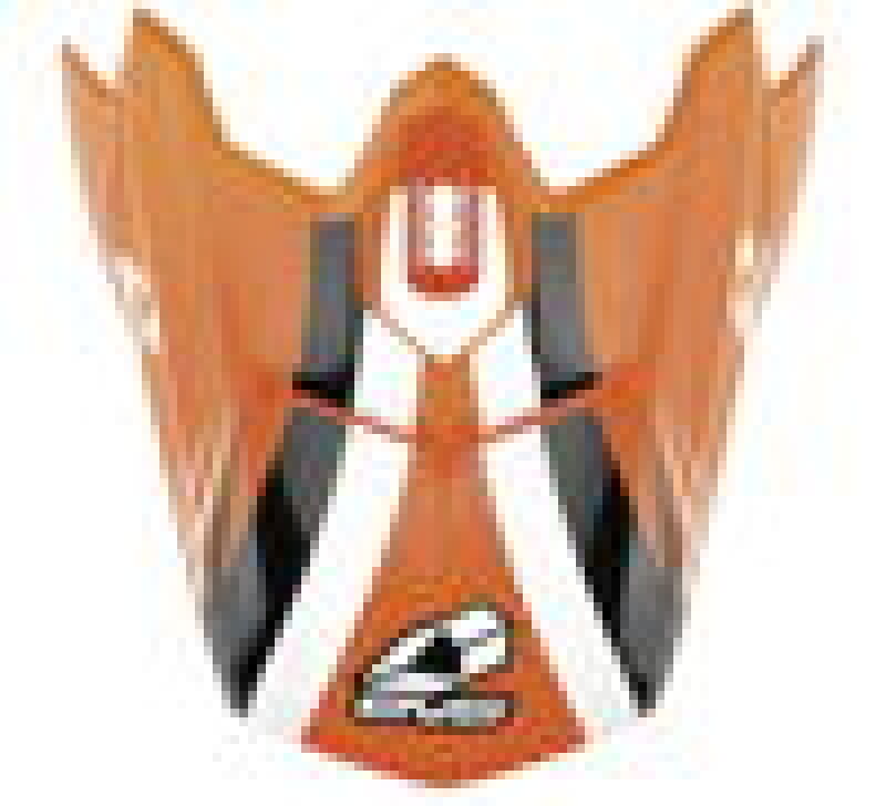 EVS T3 Works Visor - Orange/White/Black Helmets and Accessories EVS