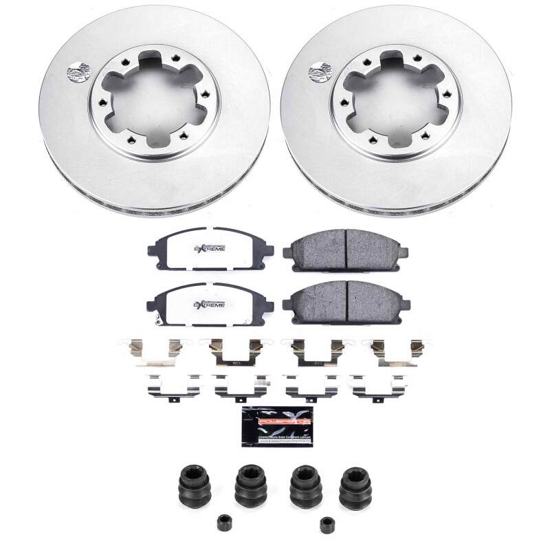 Power Stop 96-98 Nissan Pathfinder Front Z36 Coated Truck & Tow Brake Kit Brake Kits - Performance Blank PowerStop