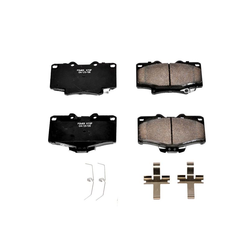 Power Stop 91-95 Toyota 4Runner Front Z17 Evolution Ceramic Brake Pads w/Hardware Brake Pads - OE PowerStop