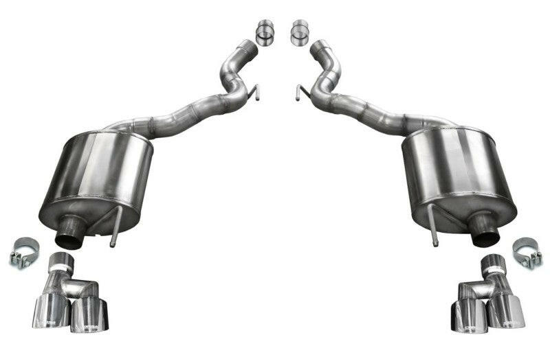 Corsa 2018-2023 Ford Mustang GT Convertible Sport Axle-Back Exhaust w/ 4in Tips Axle Back CORSA Performance