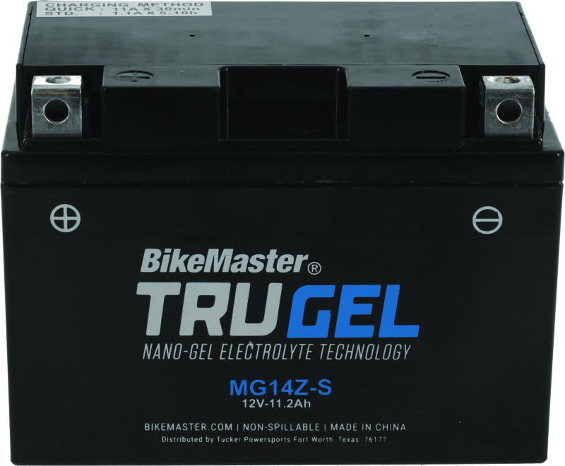 BikeMaster TruGel Battery - MG14Z-S Batteries BikeMaster