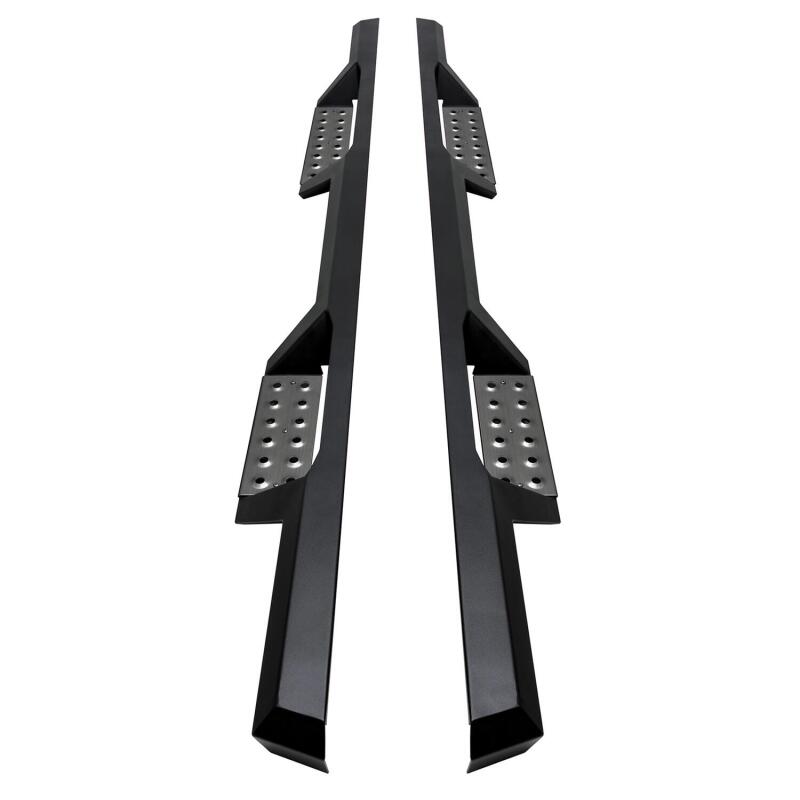 Westin 04-13 Chevy Silverado 1500 Crew Cab HDX Stainless Drop Nerf Step Bars - Textured Black Nerf Bars Westin
