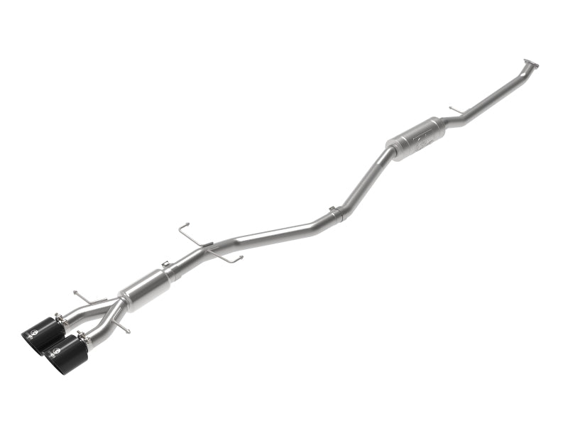 aFe Takeda 2.5in 304SS Cat-Back Exhaust System w/ Black Tips 17-20 Honda Civic Si Sedan I4 1.5L Catback aFe
