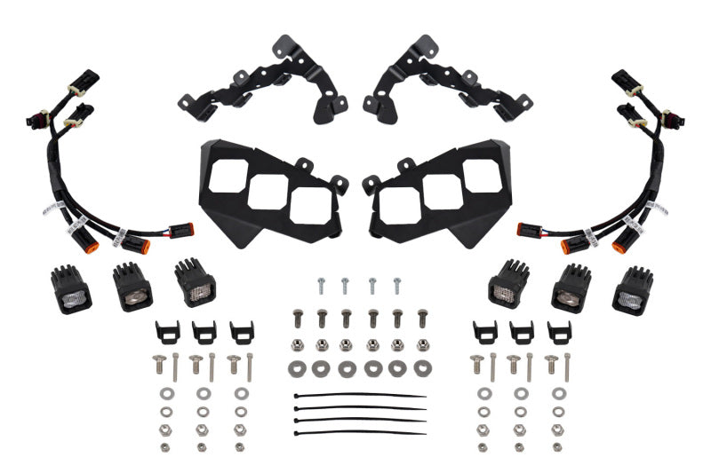 Diode Dynamics 17-24 Can-Am Maverick X3 C1 Headlamp Kit - Pro White ABL (Pair) Light Accessories and Wiring Diode Dynamics