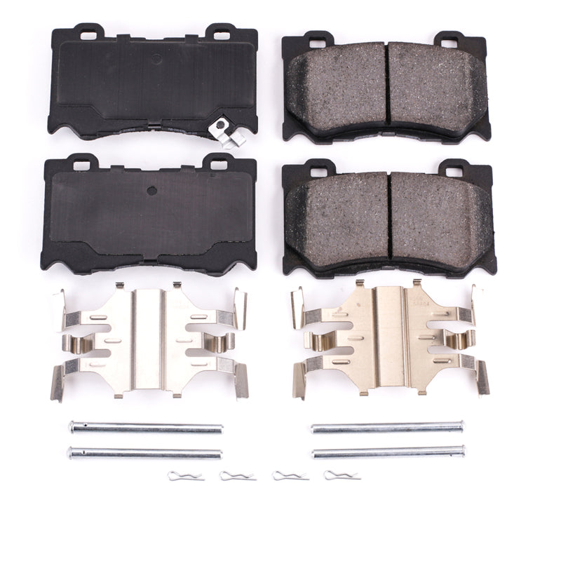 Power Stop 09-13 Infiniti FX50 Front Z17 Evolution Ceramic Brake Pads w/Hardware Brake Pads - OE PowerStop